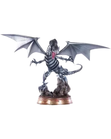Figura Blue Eyes White Dragon Plateado Yu-Gi-Oh 35cm