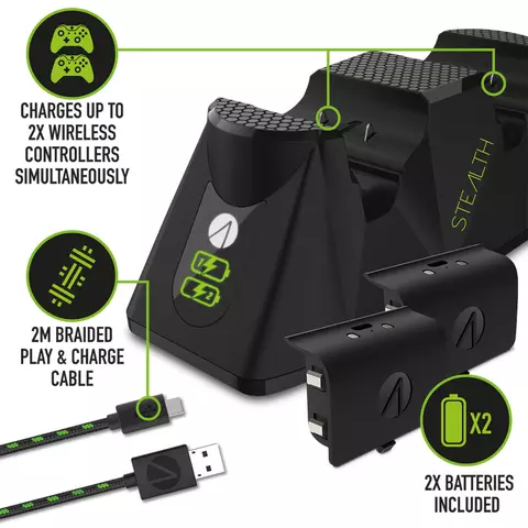 Comprar Pack Doble Estacion de Carga Dock Negro Xbox Series Negro
