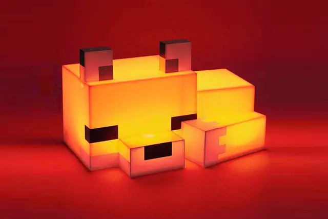 Lámpara Zorro Minecraft