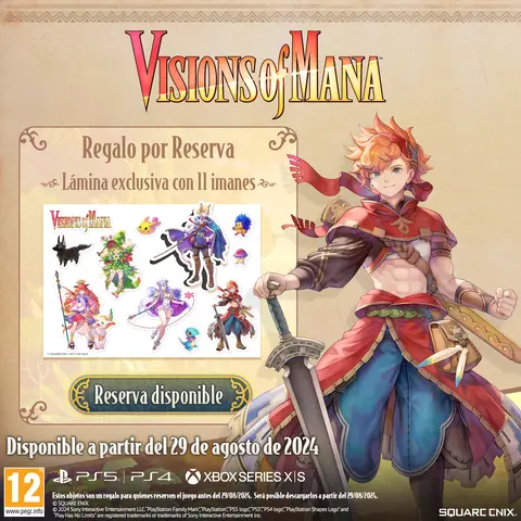 Lámina Exclusiva con 11 Imanes - Vision of Mana 