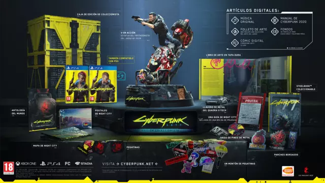 Comprar Cyberpunk 2077 Edición Coleccionista PS4 Coleccionista