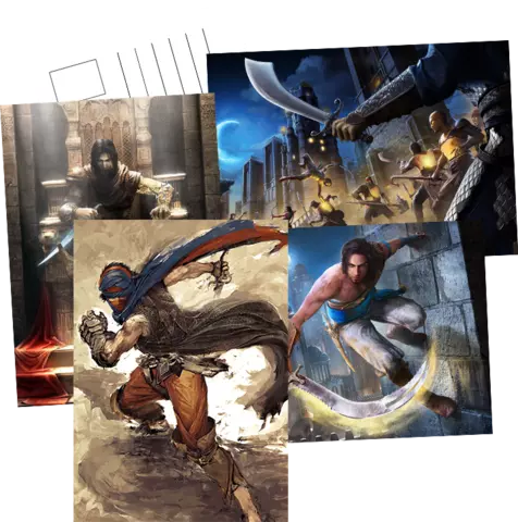 Set de 4 postales Prince of Persia