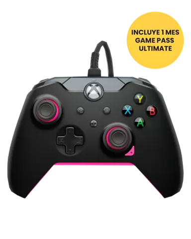 Mando Fuse Black Negro/Rosa Licenciado con Cable