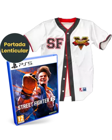 Comprar Street Fighter 6 Edición Lenticular + Camiseta Blanca Street Fighter V Talla M PS5 Pack Camiseta Blanca Talla M