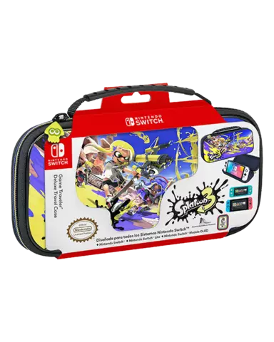 Funda Deluxe Travel Case Splatoon 3 Licenciada