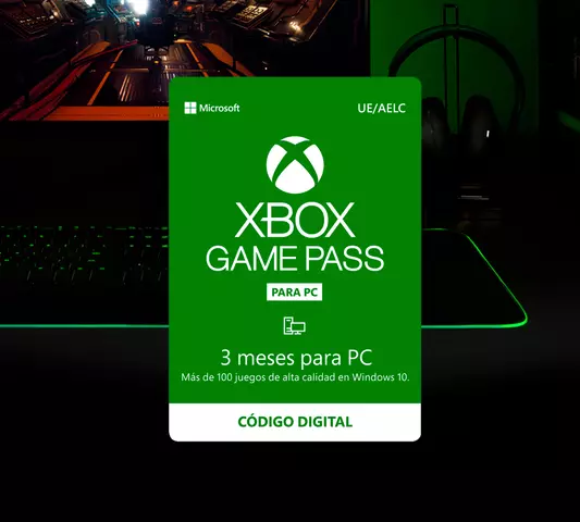 Tarjeta Prepago Game Pass PC 3 Meses