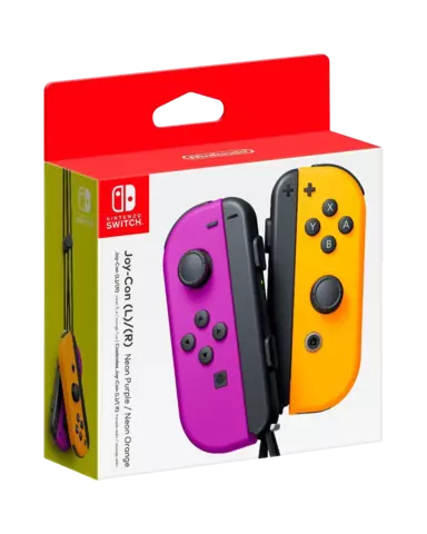 Mando Joy-Con -Morado Neon/Naranja Neon