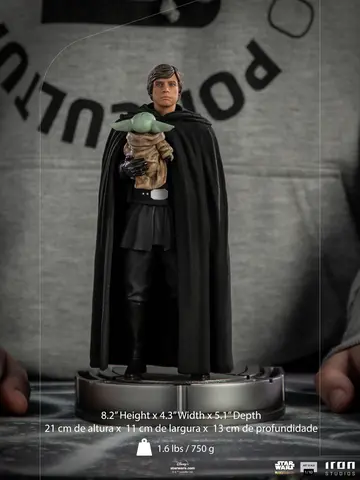 Comprar Figura Art Scale Star Wars The Mandalorian Luke Skywalker Y Grogu The Child Figuras de Videojuegos
