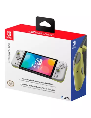 Comprar Mando Hori Split Pad Compct Blanco y Amarillo Switch