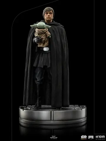 Comprar Figura Art Scale Star Wars The Mandalorian Luke Skywalker Y Grogu The Child Figuras de Videojuegos