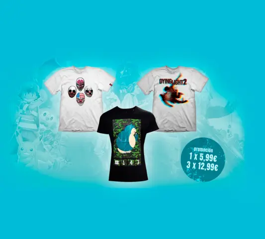3x12.99€ en camisetas Gaming