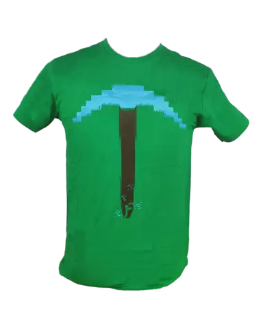 Camiseta Verde Minecraft Pickaxe T 12/13 