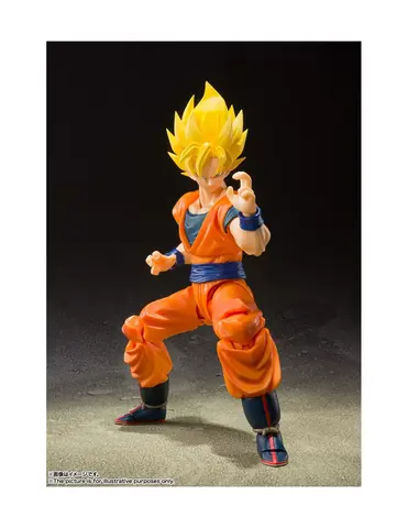 Reservar Figura Son Goku Super Saiyan Full Power 14 cm Dragon Ball Z SH Figuarts Re-Run Figuras de Videojuegos Estándar