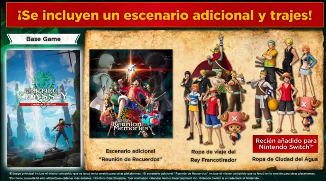 Comprar One Piece Odyssey Deluxe Edition Switch Deluxe