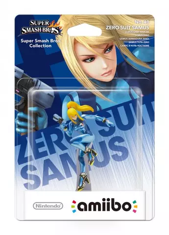 Figura Amiibo Zero Suit Samus (Serie Super Smash Bros.)