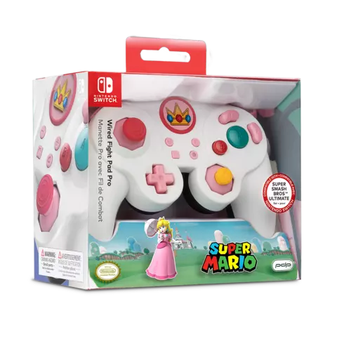 Comprar Super Mario 3D World + Bowser's Fury + Mando Smash Pad Pro Peach con Cable Switch Pack Mando Peach