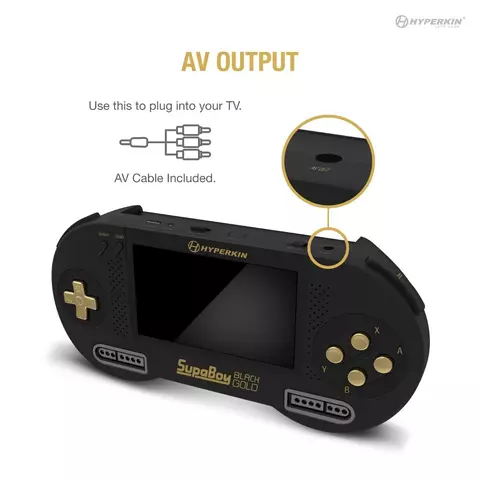 Comprar Consola SupaBoy Portatil Super NES/Famicom - Black Gold Estándar