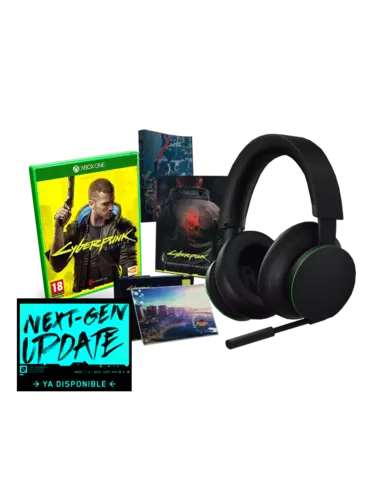 Comprar Cyberpunk 2077 Edición Day One + Auriculares Inalámbricos Xbox Series Xbox One Pack Auriculares Microsoft