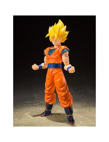 Reservar Figura Son Goku Super Saiyan Full Power 14 cm Dragon Ball Z SH Figuarts Re-Run Figuras de Videojuegos Estándar