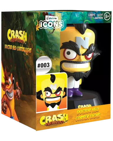 Comprar Crash Bandicoot 4: It's About Time + Lámpara 3D Dr. Neo Cortex + Set de 5 Chapas Crash Bandicoot  Switch Pack Lámpara Dr. Neo