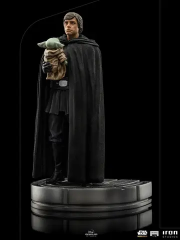 Comprar Figura Art Scale Star Wars The Mandalorian Luke Skywalker Y Grogu The Child Figuras de Videojuegos