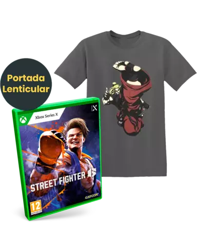 Comprar Street Fighter 6 Edición Lenticular + Camiseta Ken Street Fighter Gris Talla L Xbox Series Pack Camiseta Ken Talla L