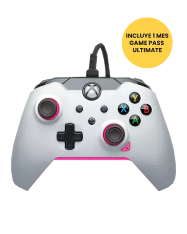 Mando Fuse White Blanco/Rosa Licenciado con Cable