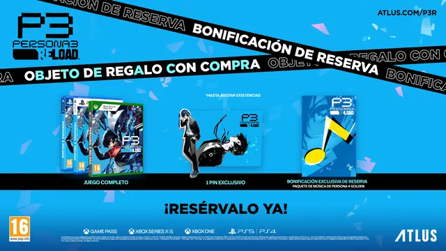 Pin exclusivo del protagonista - Persona 3 Reload