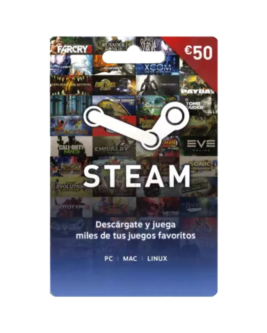 Comprar Tarjeta STEAM 50€ PC