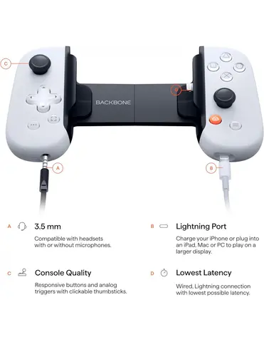 Comprar Mando Backbone One Edición Lightning PlayStation Blanco Móvil