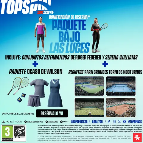 Comprar TopSpin 2K25 PS4 Estándar
