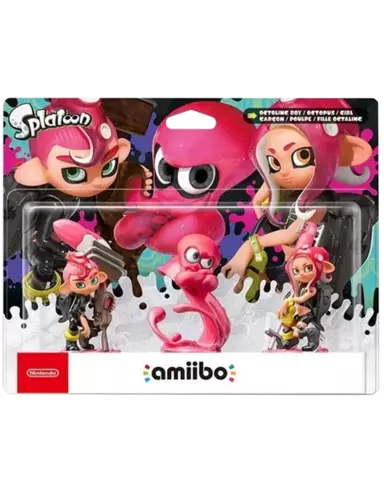 Figura Amiibo Octoling Chico, Chica, Pulpo (Colec. Splatoon)
