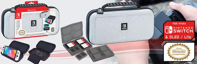 Comprar Funda Deluxe Travel Case Blanca/Negra Licenciada Switch