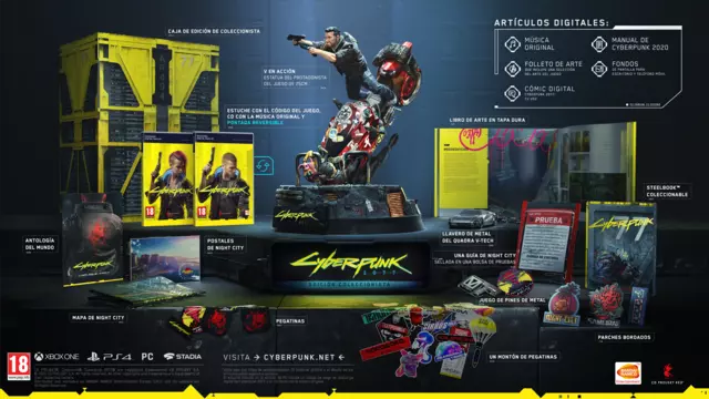 Comprar Cyberpunk 2077 Edición Coleccionista PC Coleccionista