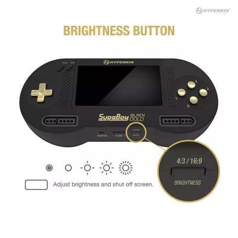 Comprar Consola SupaBoy Portatil Super NES/Famicom - Black Gold Estándar