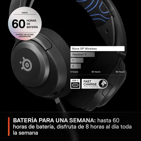 Reservar Auricular Gaming Arctis Nova 5P Inalámbricos Steelseries PS5 screen 7