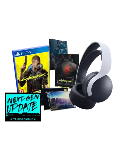 Comprar Cyberpunk 2077 Edición Day One + Auriculares Sony Pulse 3D PS4 Pack Pulse 3D