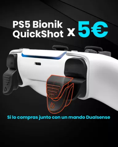 Mandos DualSense en promocion junto Bionik Quickshot Pro