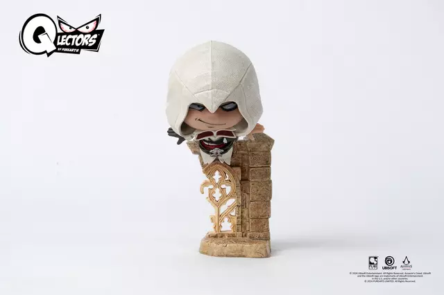 Reservar Figura Ezio Leap of Faith Estatua PVC Qlectors Assassin's Creed 15 cm Figuras de Videojuegos